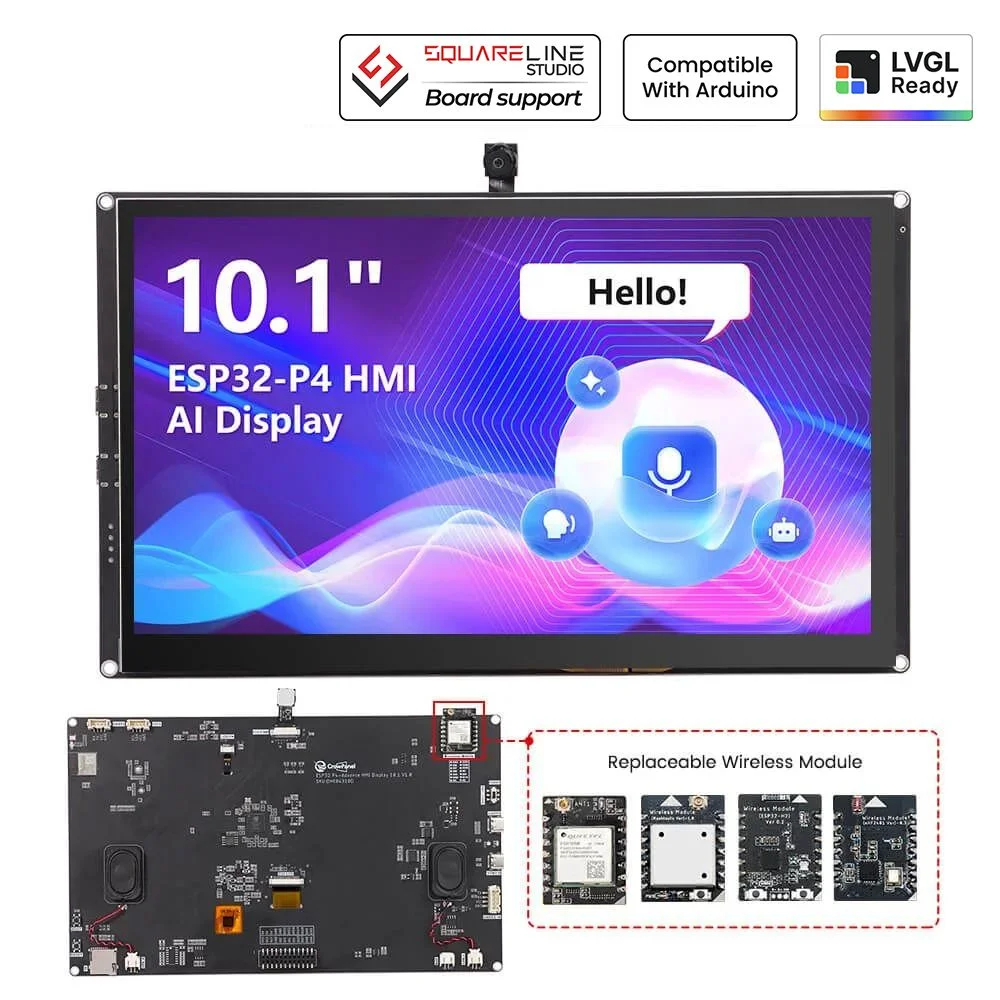 Esp32 P4 - Elecrow CrowPanel Avançado 10.1 polegadas ESP32-P4