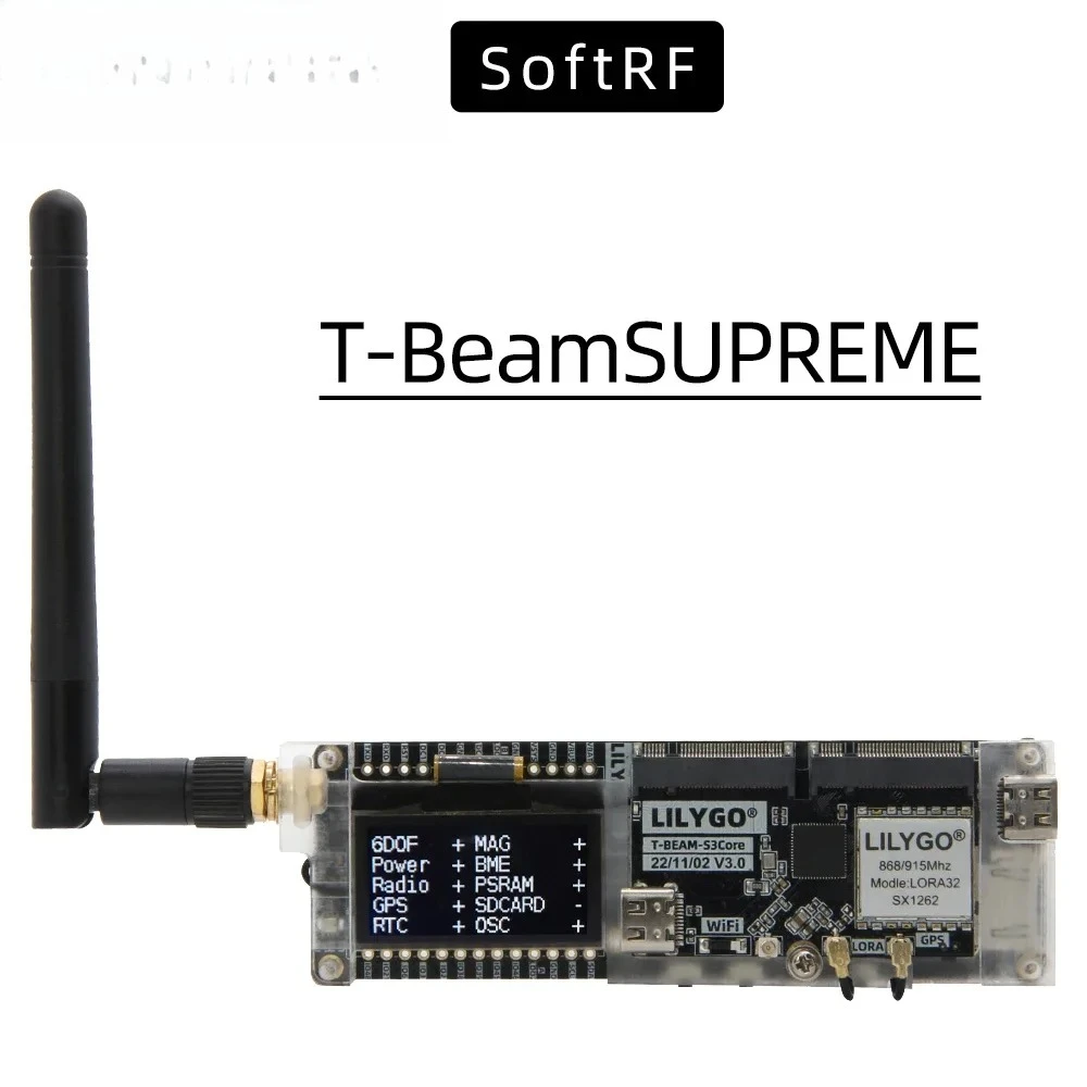 Esp32 S3 - Placa de Desenvolvimento LILYGO SoftRF T-BeamSUPREME