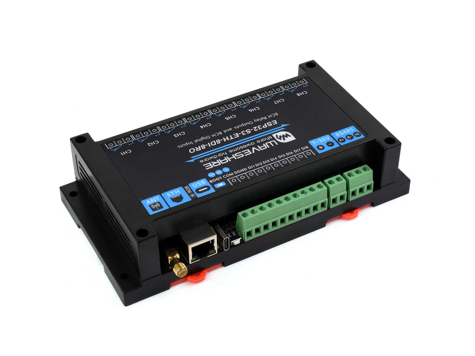 Waveshare industrial 8 canais  - Esp32 S3 avaliação e preço