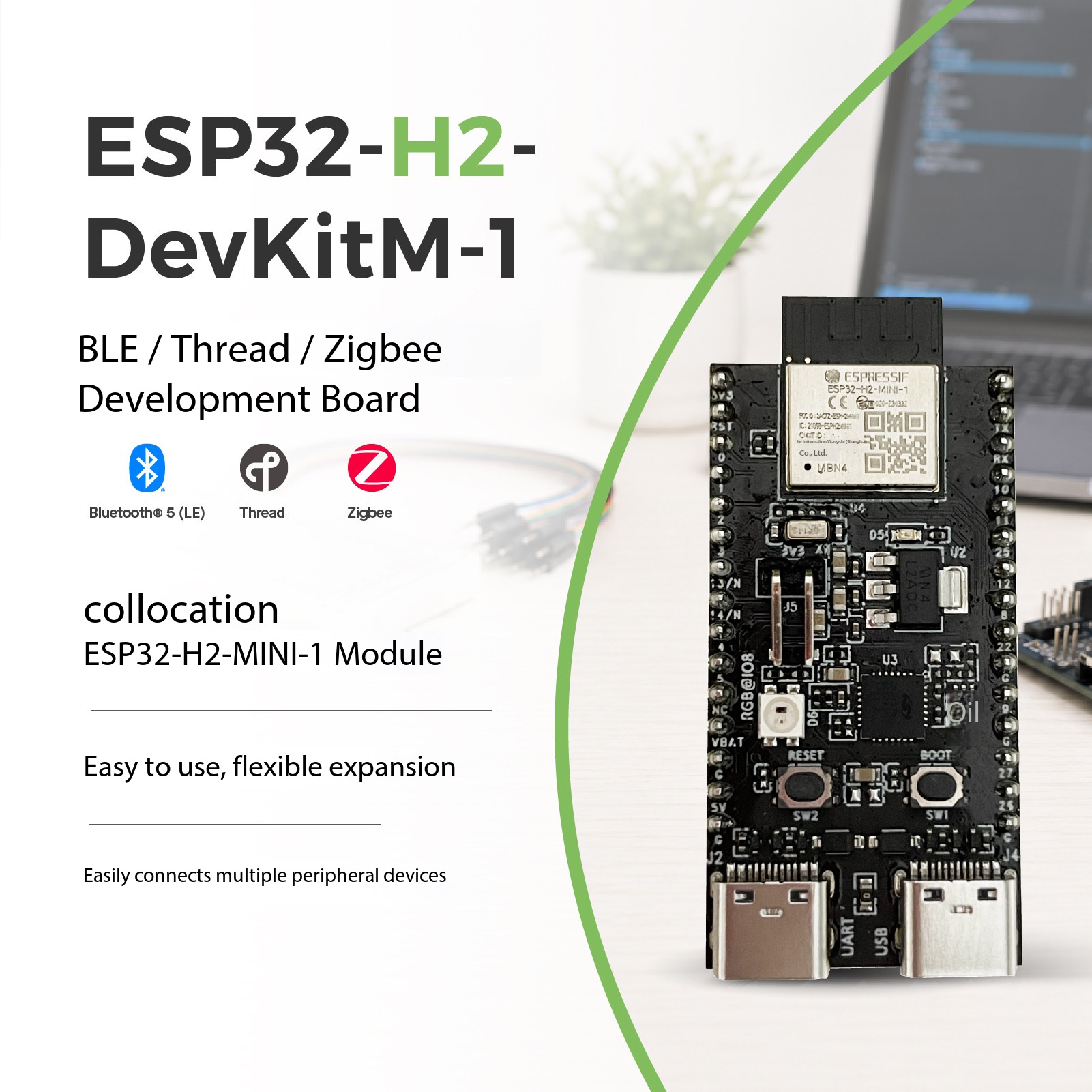 Placa Espressif ESP32-H2-DevKi - Esp32 H2 avaliação e preço