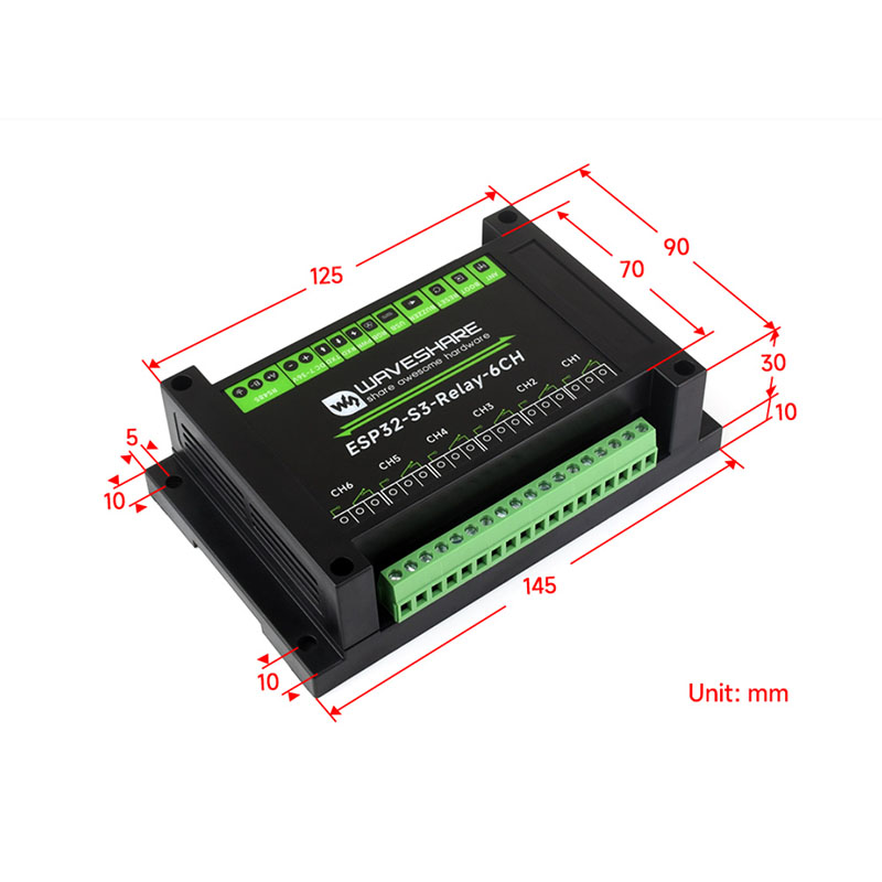 Placa de Relé ESP32-S3 6 Canai - Esp32 Wifi Bluetooth Module avaliação e preço