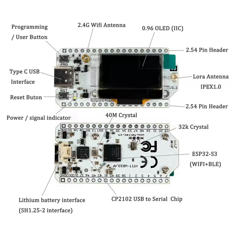 Heltec LoRa32 V3 863-928MHZ ES - Esp32 S3 avaliação e preço