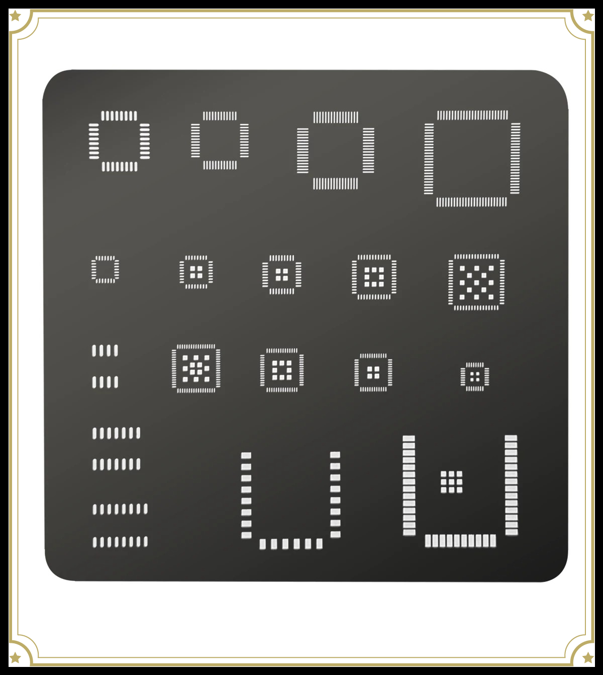Stencil Universal IC QFP QFN S - Esp32 avaliação e preço