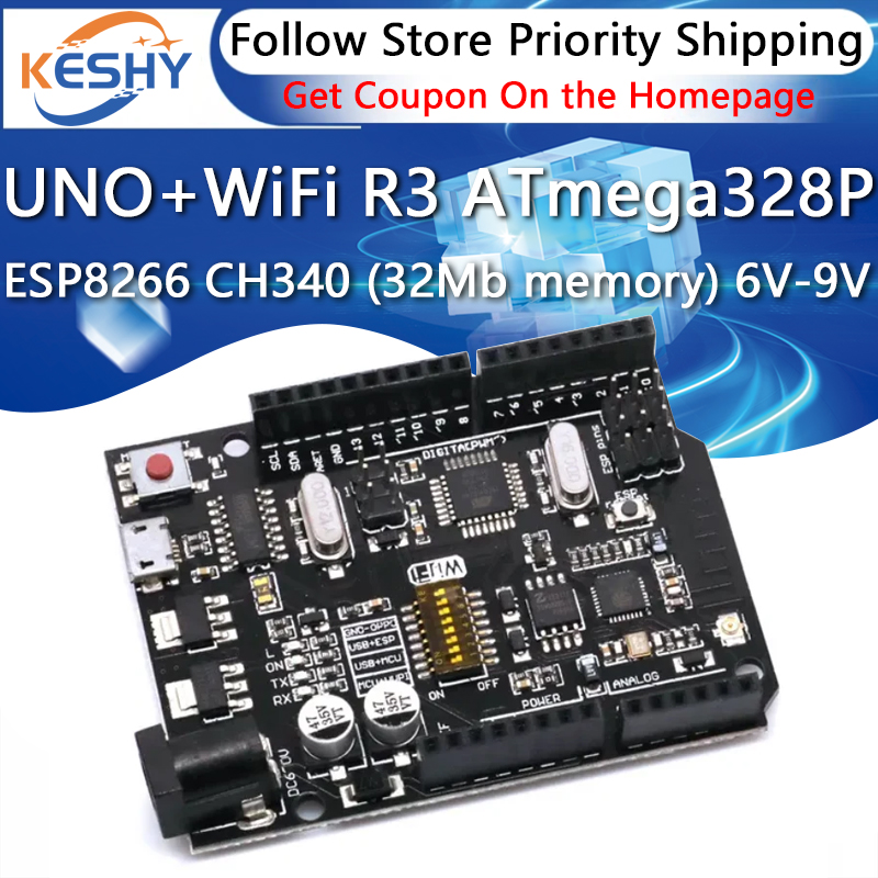 Uno + wifi r3 atmega328p + esp - Esp8266 Nodemcu avaliação e preço
